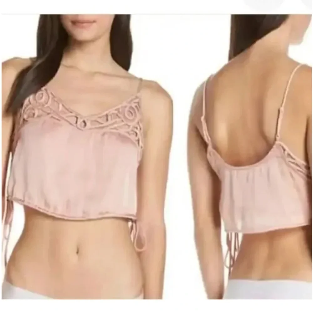 Free People Blush Satin Cami